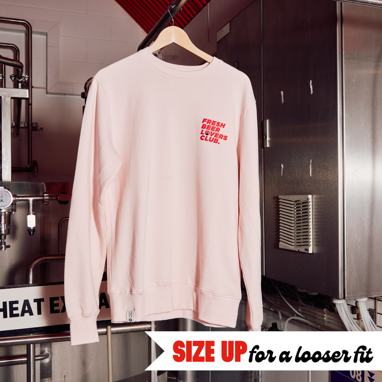 Fresh Beer Lovers Club Pink Sweatshirt