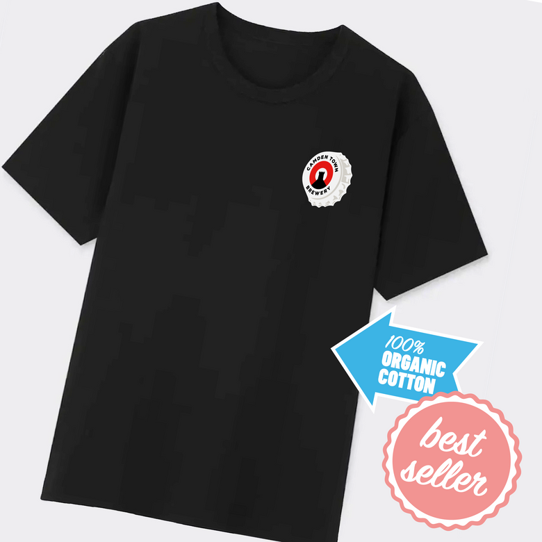 BLACK BOTTLE CAP TSHIRT
