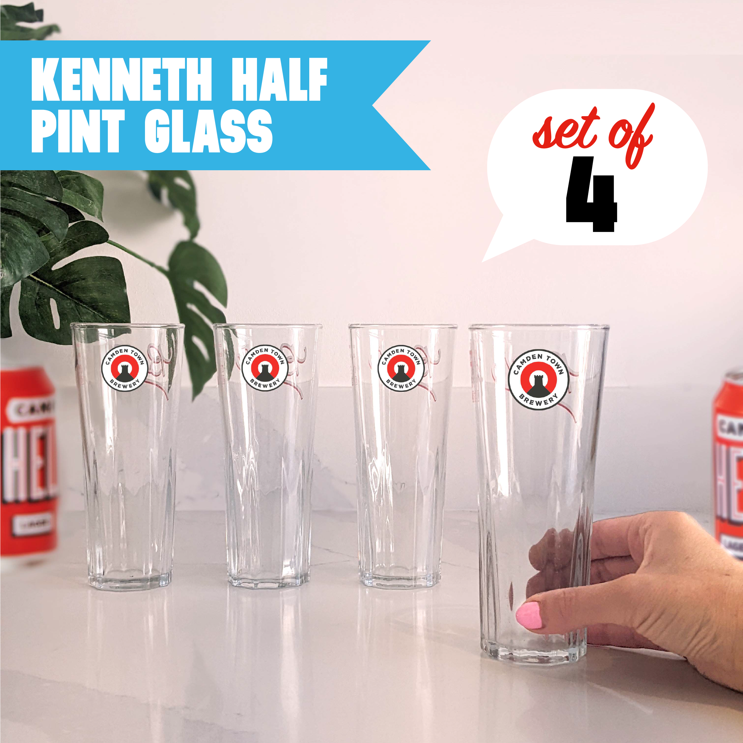 Kenneth' Half Pint Glass - Set of 4 – Camden Town Brewery Webshop Kenneth' Half Pint Glass - Set of 4 – Camden Town Brewery Webshop