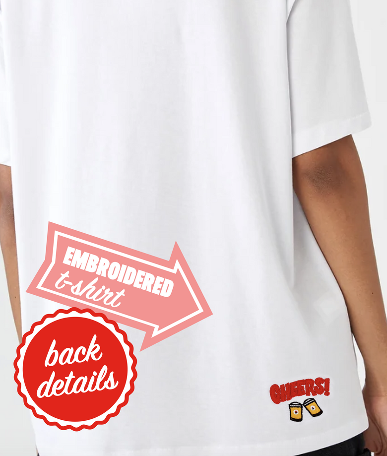 Jasmin White embroidered Summer tshirt