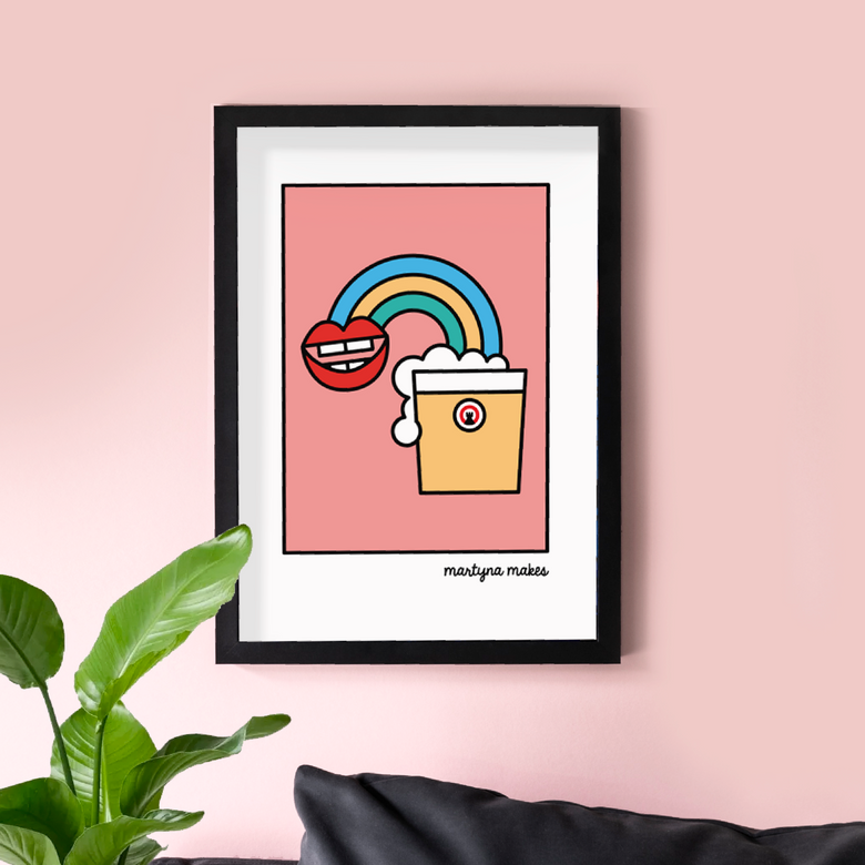 Martyna Makes Rainbow Print