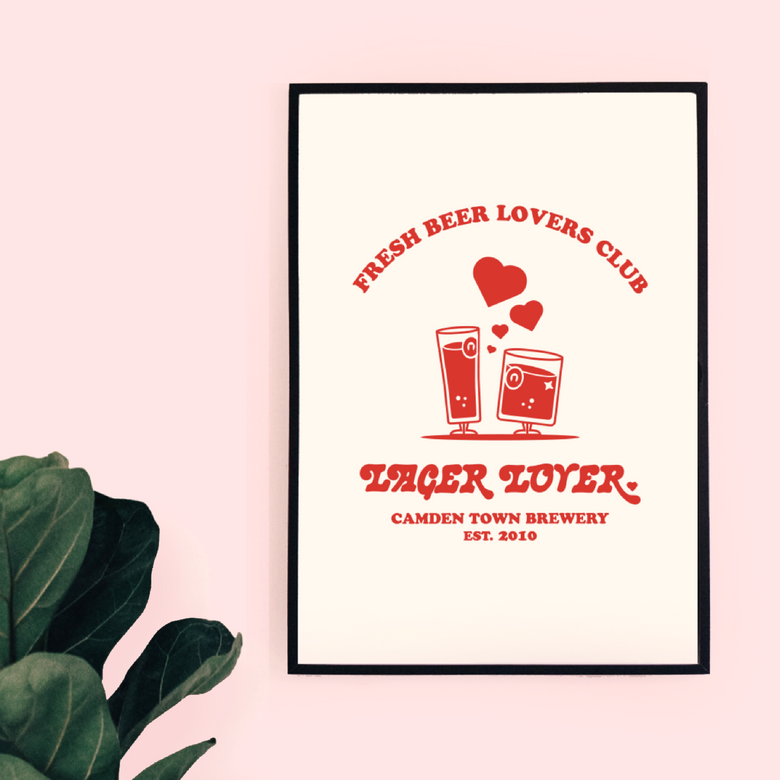 Lager Lover Print