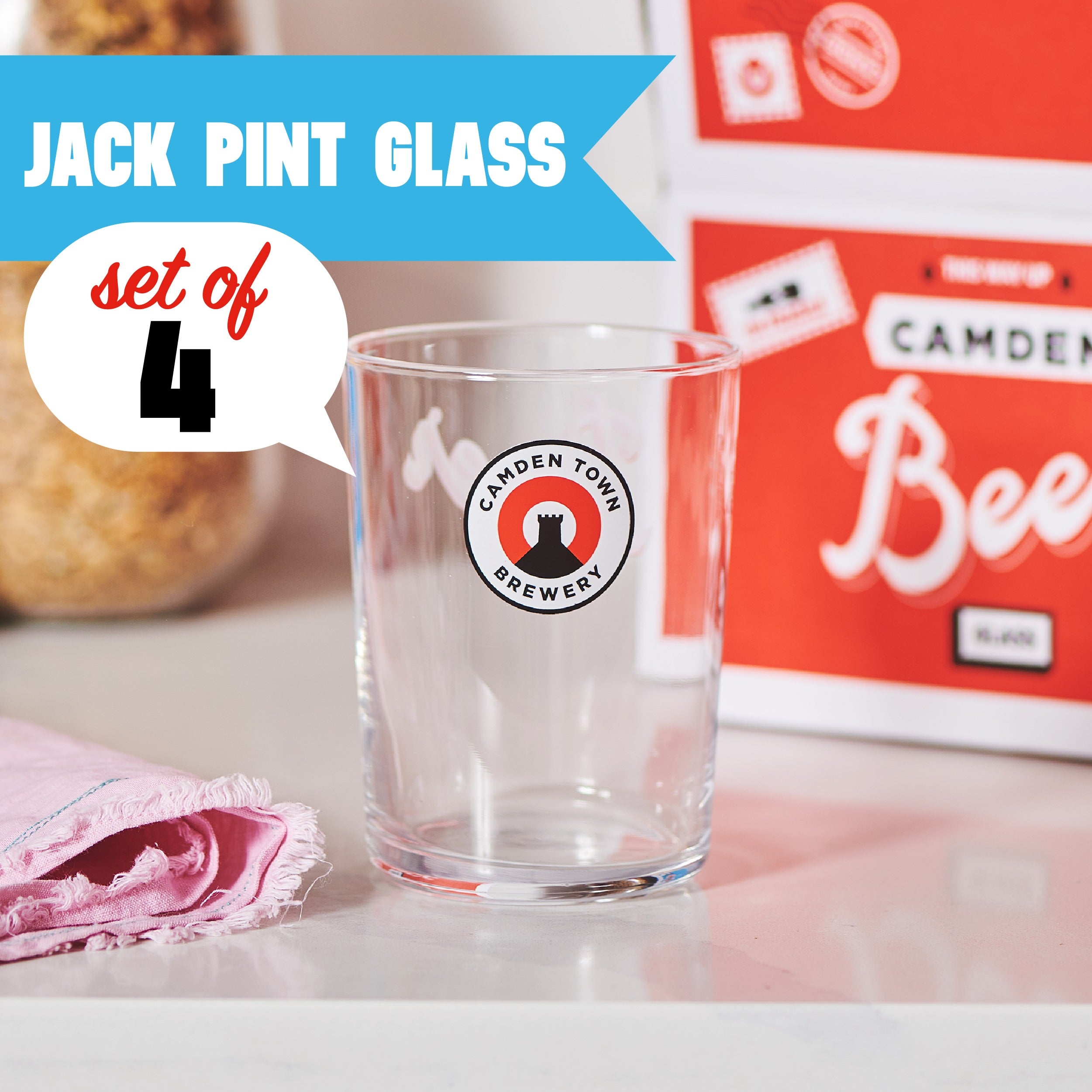 Camden Jack Pint Glass 4 Pack Camden Town Brewery Webshop