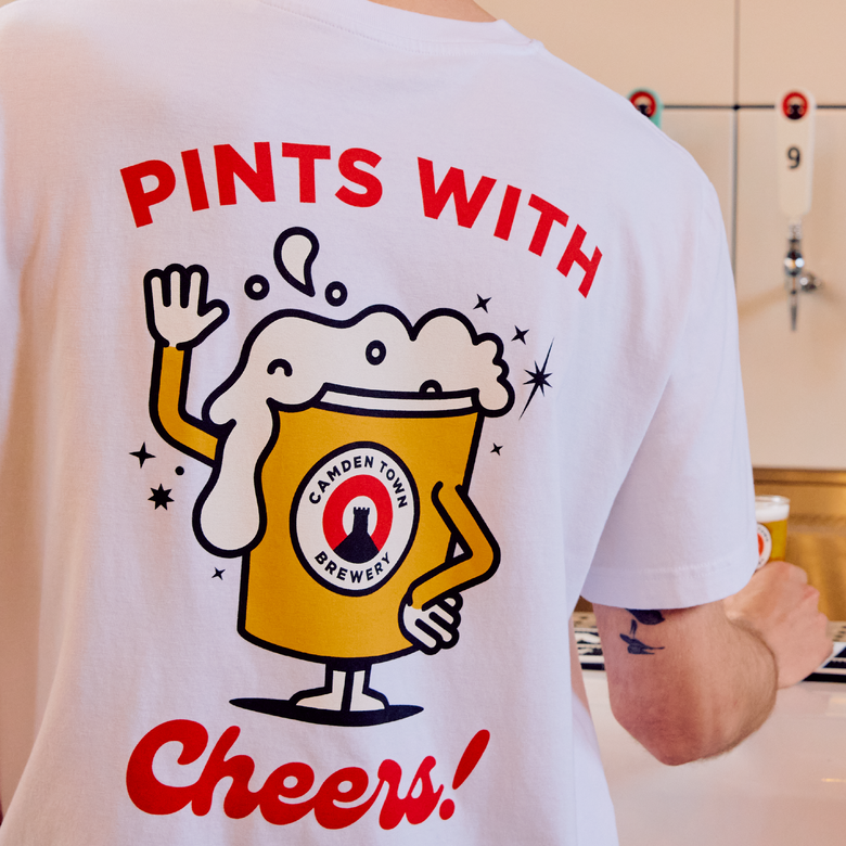 Pints with CTB white t-Shirt