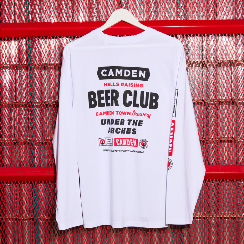 Camden Beer Hall White Long Sleeve Tee
