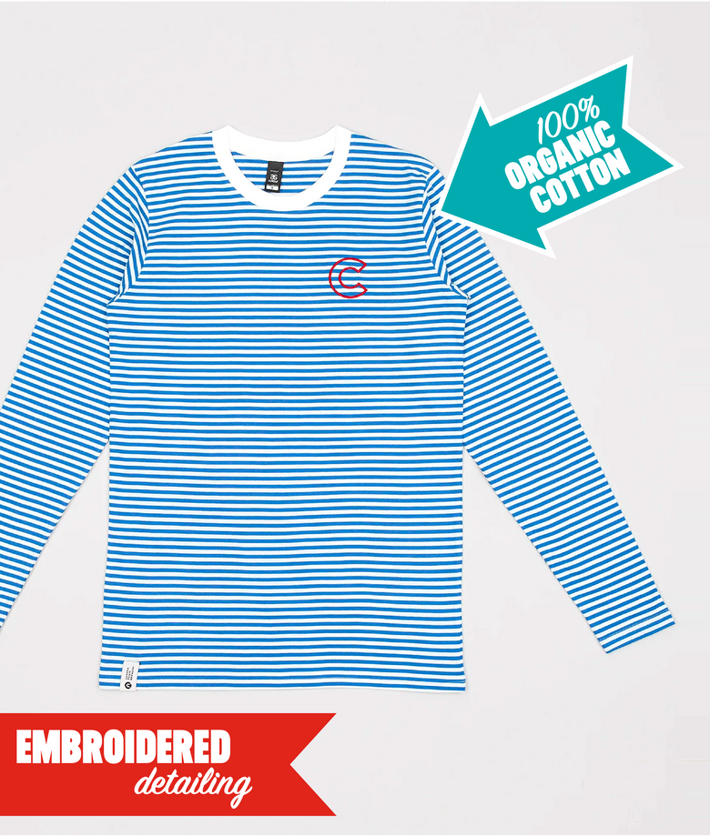 Blue Stripe Long Sleeve Tee