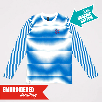 Blue Stripe Long Sleeve Tee