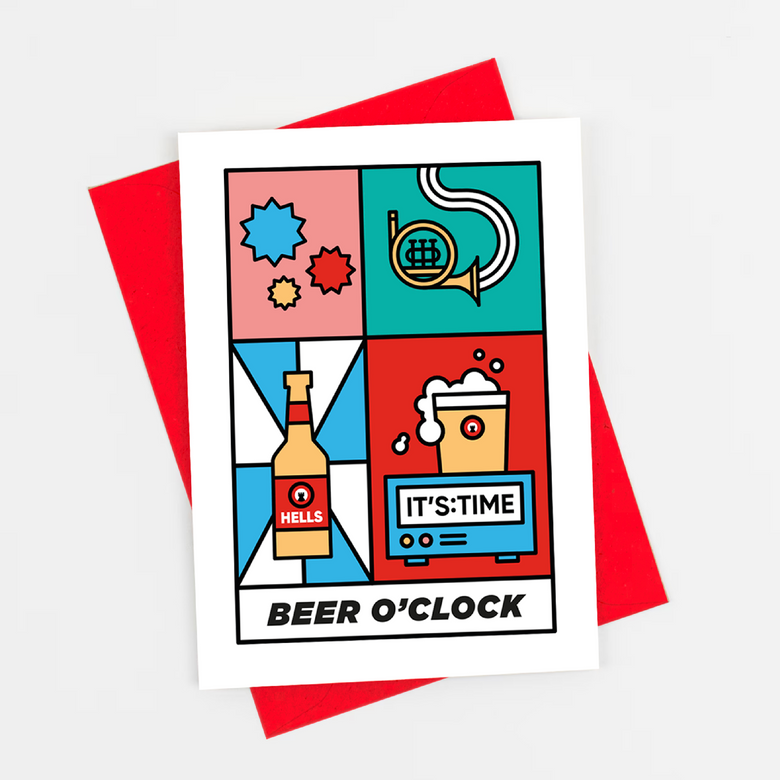 Martyna Makes Beer O'Clock Card